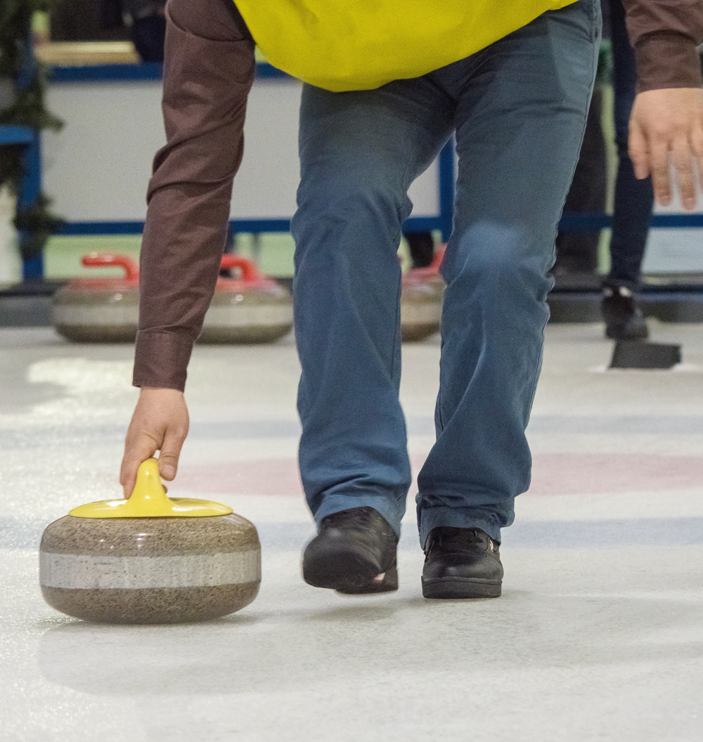 <p>try curling with us</p>