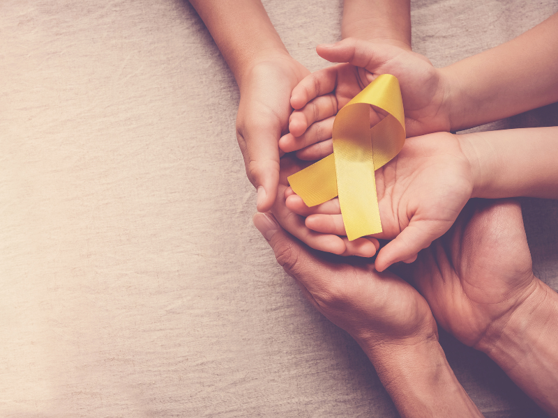 <p>childhood cancer awareness month </p>